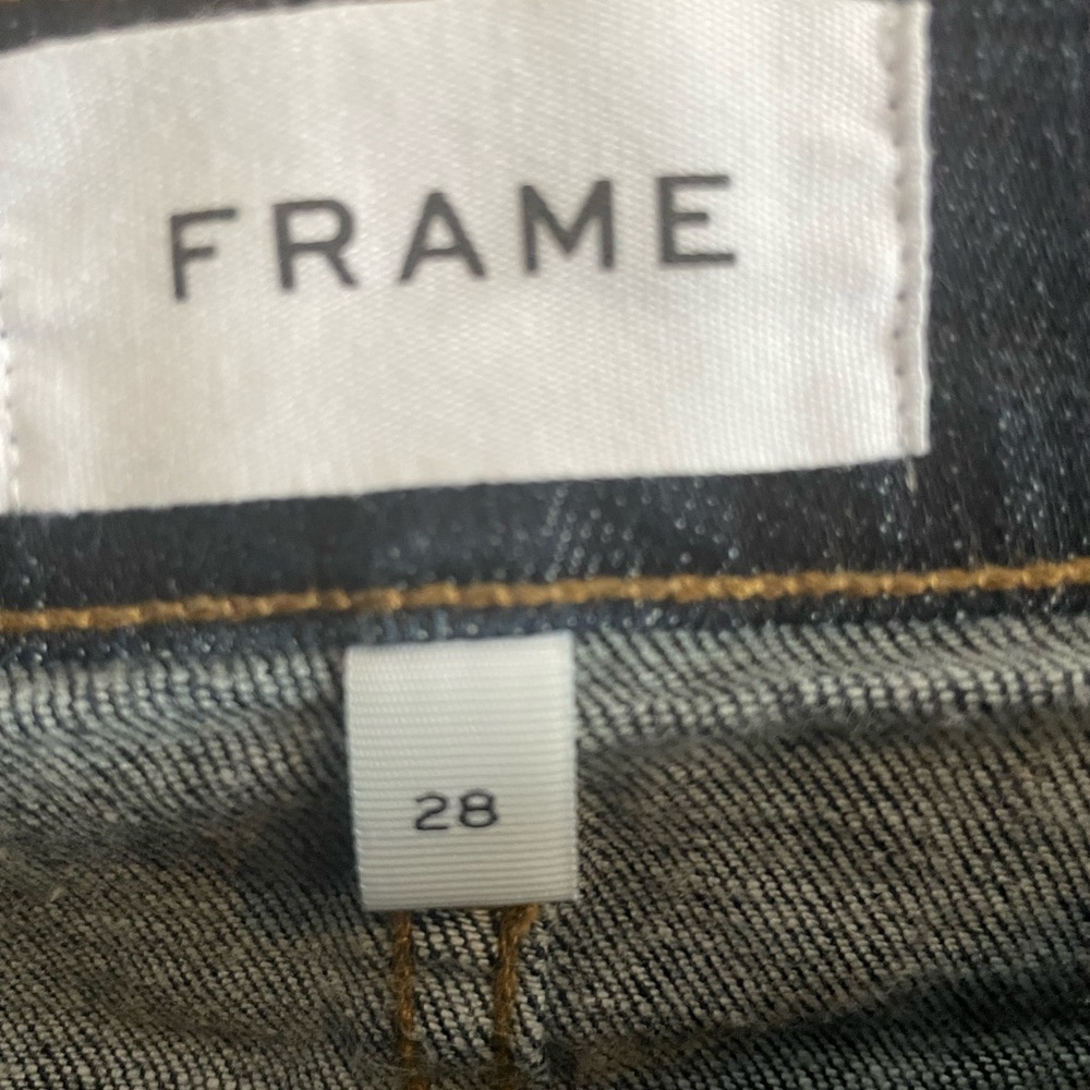 Frame Denim Charcoal Cropped Jeans